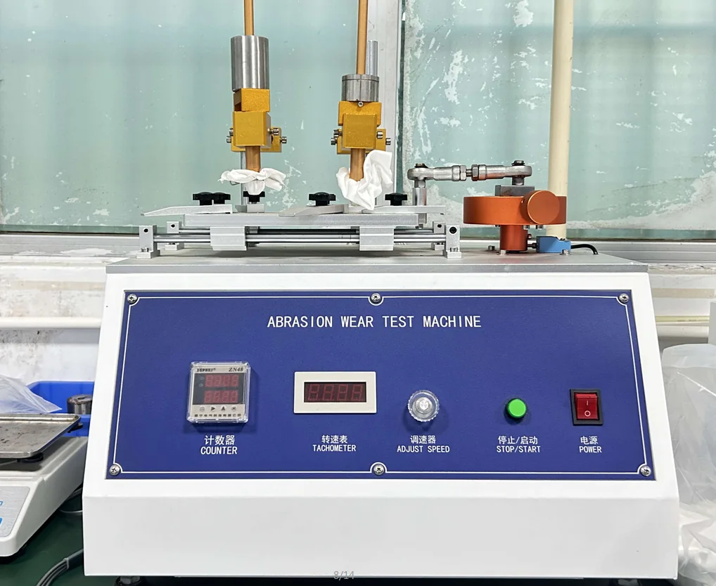 Wear resistance tester used for smart glasses component inspection