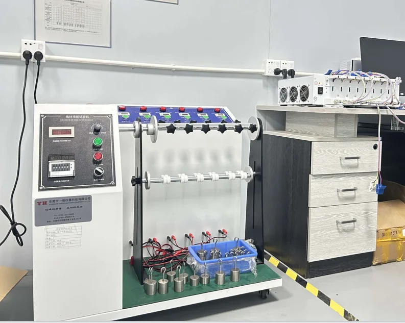 Wire bending tester used in CYNRIN product reliability testing