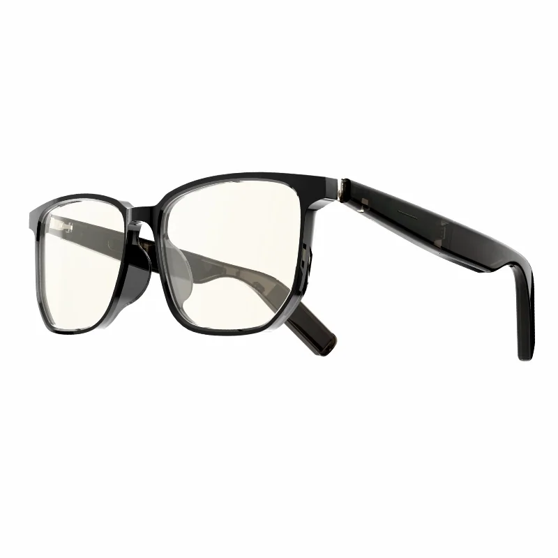 AIRPRO-02A Bluetooth audio glasses with black optical-style frame