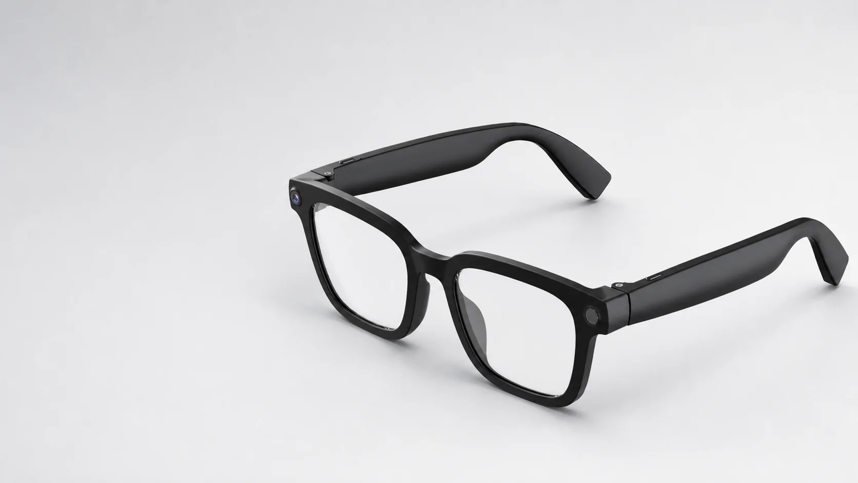 V03Pro matte black AI camera glasses engineering view